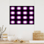 Pop Art Soft Violet Blobbes Poster (Keuken)