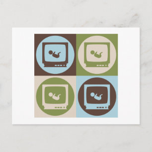 Pop Art Sonogrammen Briefkaart