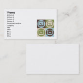 Pop Art Sonogrammen Visitekaartje (Voorkant / Achterkant)