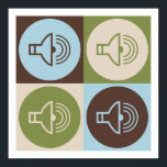 Pop Art Sound Poster<br><div class="desc">Pop Art Sound. Geniet van dit leuke ontwerp met je hobby,  beroep of obsessie voor geweldige t-shirts,  stickers en nog veel meer. Ze maken ook geweldige cadeautjes!</div>