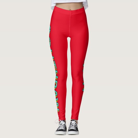 Pop Art Southpaw-Leggings Leggings (Voorkant)