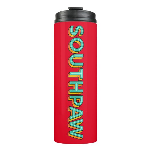 Pop Art Southpaw Thermal Tumbler Thermosbeker (Voorkant)