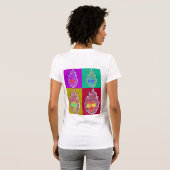 Pop Art Spectrum Faces Tee T-shirt (Achterkant volledig)
