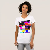 Pop Art Spectrum Faces Tee T-shirt (Voorkant volledig)