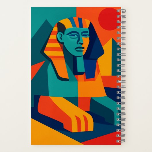 Pop Art Sphinx Hardcover Notitieboek (Achterkant)