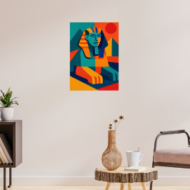 Pop Art Sphinx Kleurrijk Poster