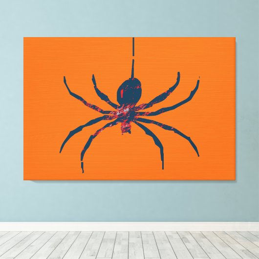 Pop Art Spider Canvas Afdruk (Insitu (Houten vloer))