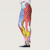 Pop Art Splatter: Stripverhaal Leggings (Links)