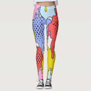 Pop Art Splatter: Stripverhaal Leggings