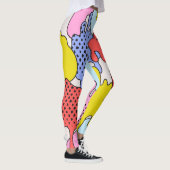Pop Art Splatter: Stripverhaal Leggings (Rechts)