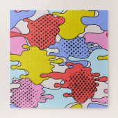 Pop Art Splatter: Stripverhaal Legpuzzel (Horizontaal)