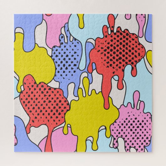 Pop Art Splatter: Stripverhaal Legpuzzel (Verticaal)