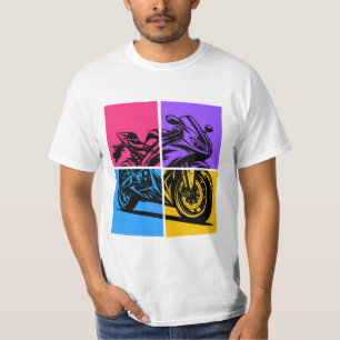 Pop Art sportmotor T-shirt