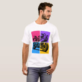 Pop Art sportmotor T-shirt (Voorkant volledig)