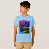Pop Art Sportmotor T-shirt (Voorkant volledig)