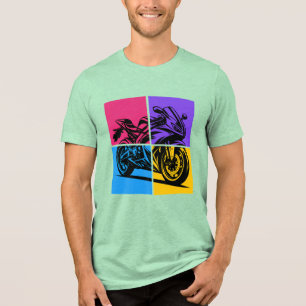 Pop Art sportmotor Tri-Blend Shirt