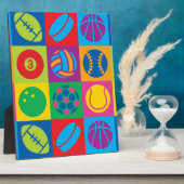 Pop Art Sports Balls Fotoplaat (Zijkant)