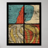 Pop Art Squid Octopus Poster (Voorkant)