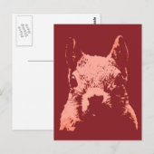 Pop Art Squirrel Briefkaart (Voorkant / Achterkant)
