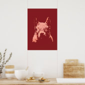 Pop Art Squirrel Poster (Keuken)