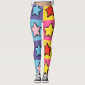Pop Art Stars Leggings (Voorkant)