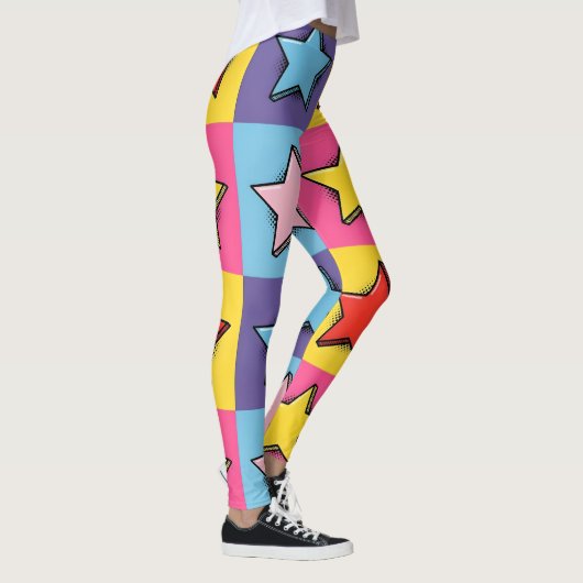 Pop Art Stars Leggings (Rechts)