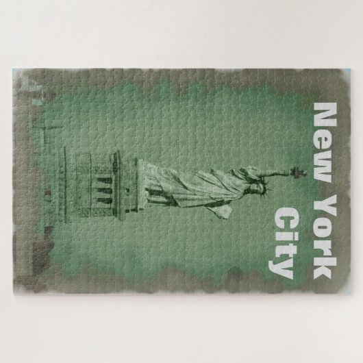 Pop Art Statue of Liberty New York City Legpuzzel (Horizontaal)