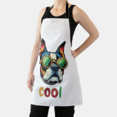 Pop Art Stierhond Met Beschermbril Schort (Insitu)