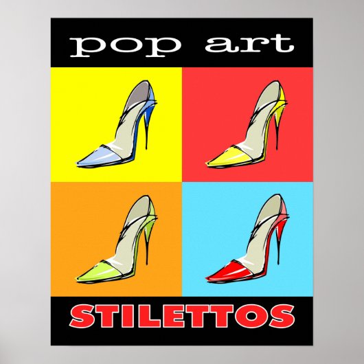 Pop Art Stilettos 16x20 Poster (Voorkant)