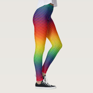 Pop Art Stippen Regenboog Helderkleurige homepage Leggings