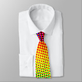 Pop Art Stippen Regenboog Helderkleurige homepage Stropdas (Gebonden)