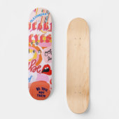 Pop Art Straat met naam Persoonlijk Skateboard (Voorkant)