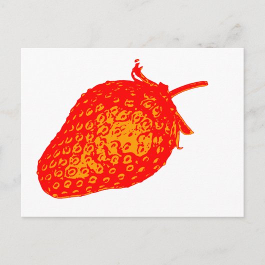 Pop Art Strawberry Briefkaart (Voorkant)