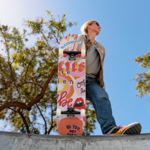 Pop Art Street met naam Persoonlijk Skateboard