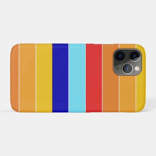 Pop Art Stripes Bermuda Case-Mate iPhone Case (Achterkant (horizontaal))
