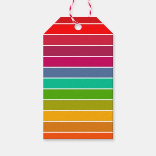 Pop Art Stripes Cadeaulabel (Voorkant)