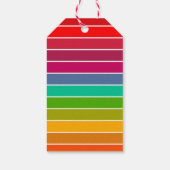 Pop Art Stripes Cadeaulabel (Achterkant)