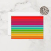 Pop Art Stripes Notitiekaartje (Voorkant / Achterkant in situ)