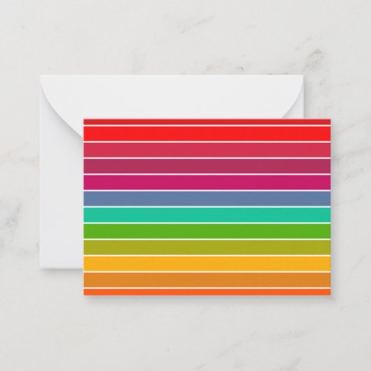 Pop Art Stripes Notitiekaartje (Voorkant)