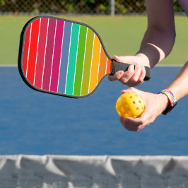 Pop Art Stripes Pickleball Paddle