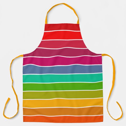 Pop Art Stripes Schort (Voorkant)