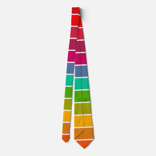 Pop Art Stripes Stropdas (Achterkant)