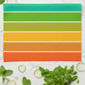 Pop Art Stripes Theedoek (Gevouwen)