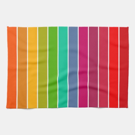 Pop Art Stripes Theedoek (Horizontaal)