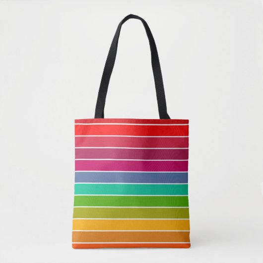 Pop Art Stripes Tote Bag (Voorkant)