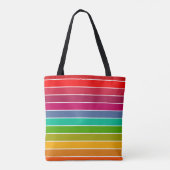 Pop Art Stripes Tote Bag (Achterkant)