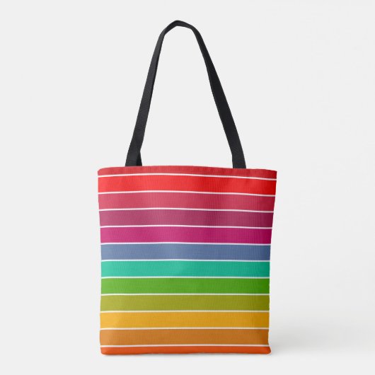 Pop Art Stripes Tote Bag (Achterkant)