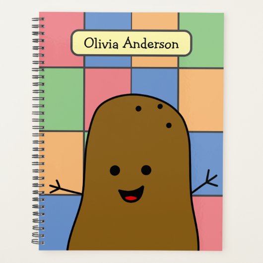 Pop Art Style Aardappel Custom Planner (Voorkant)