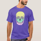 POP ART STYLE COLORFUL MODERN SKULL T-SHIRT (Voorkant)
