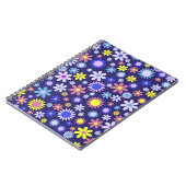 Pop Art Style Daisy Flowers Pattern Notitieboek (Linkerzijde)